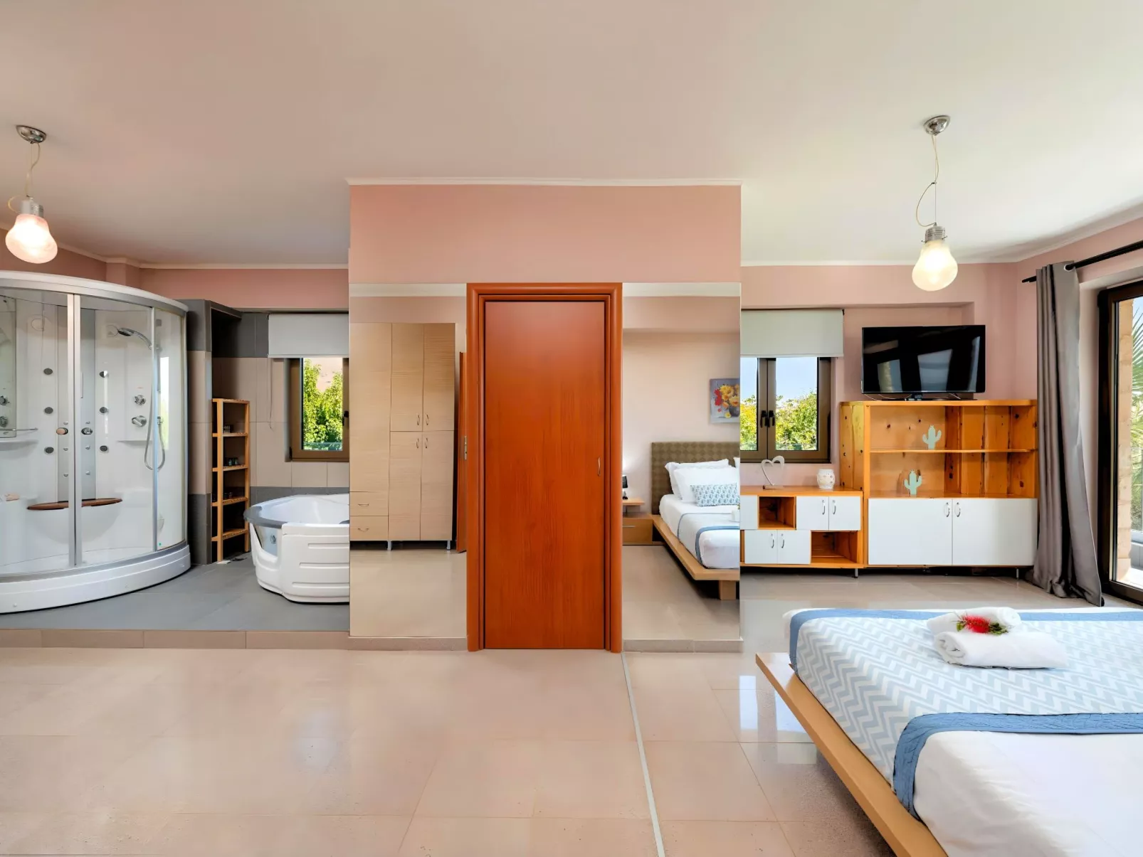 Mirsini Villa Privater Pool Jacuzzi-Inside