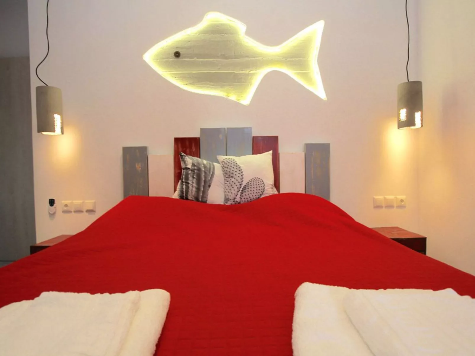 Ruhig gelegene Wohnung mit Meerblick an einem abgelegenen Strand-Dedans