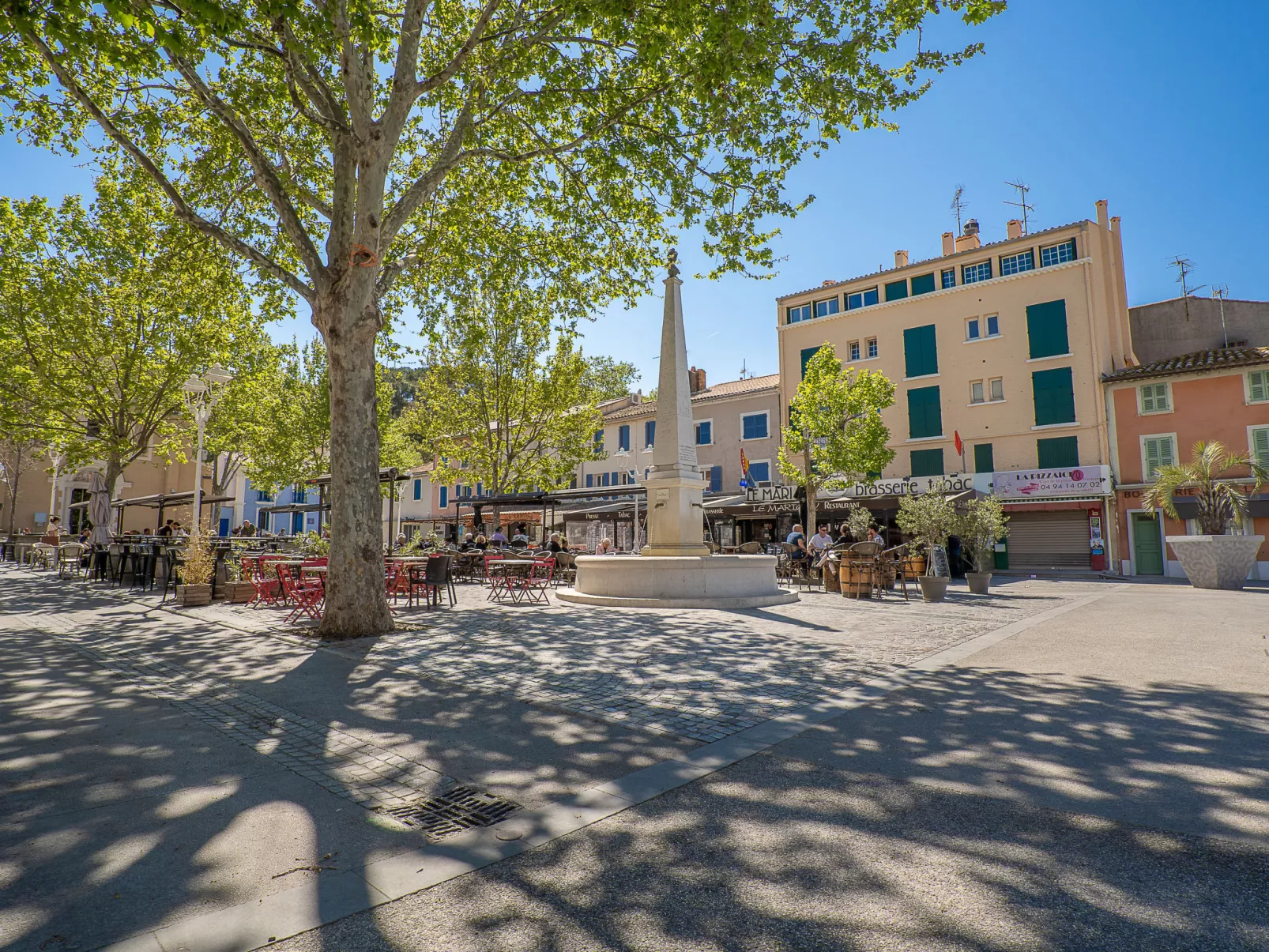 Im Herzen eines provenzalischen Weinguts, Terrasse mit Meerblick, Pool - Umgebung