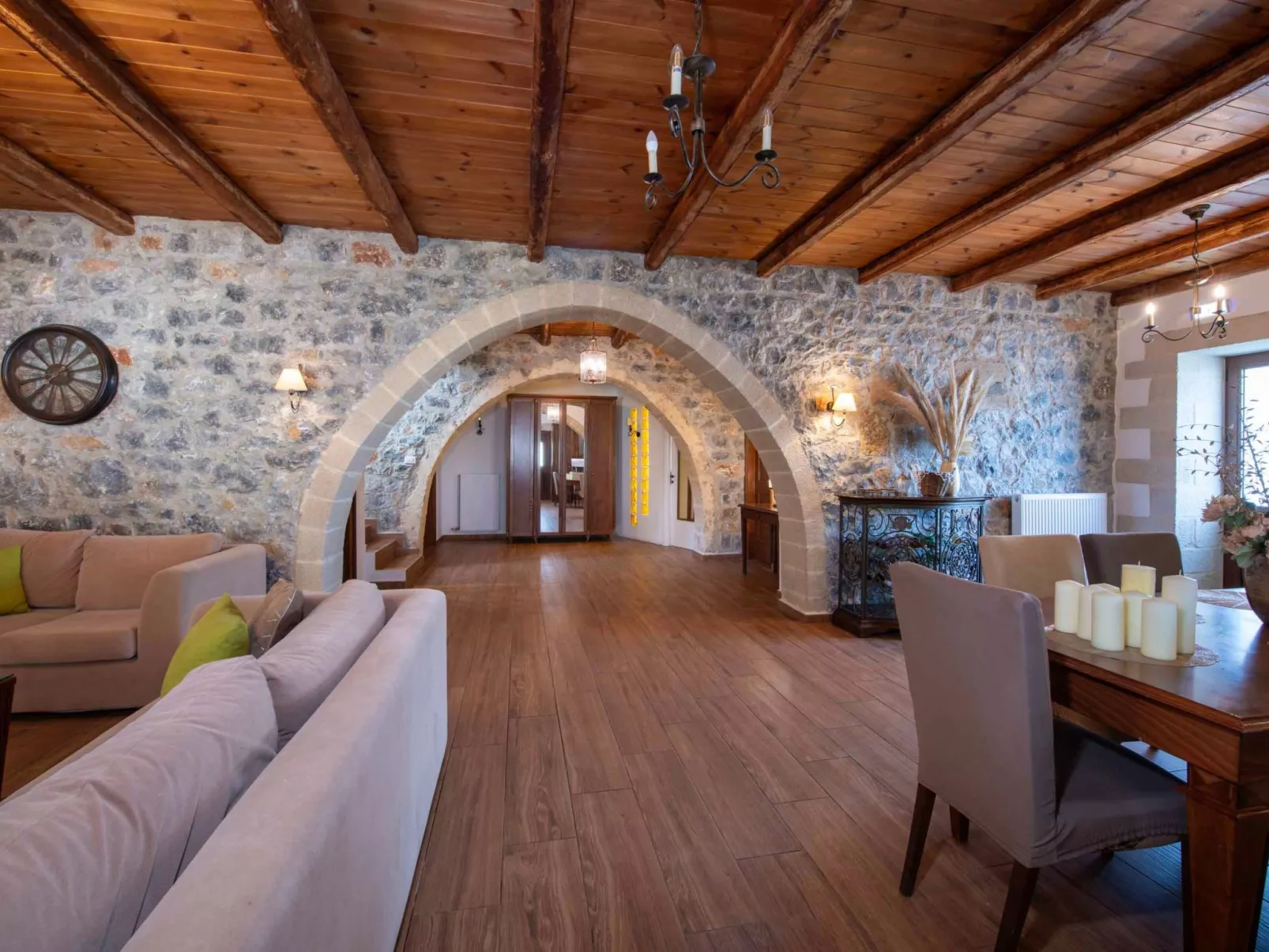 Geroulios Kastro Villa I-"Frei "Beheizter Pool,Meerblick-Dedans