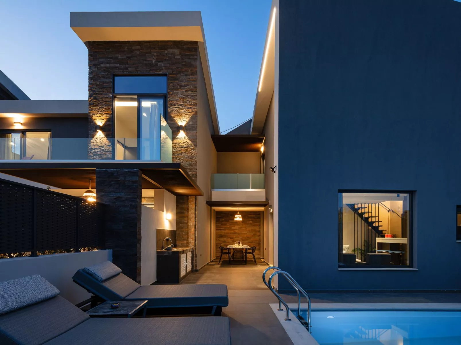 VillAgioi III - Pool Villa und 450m zum Sandstrand-Dedans