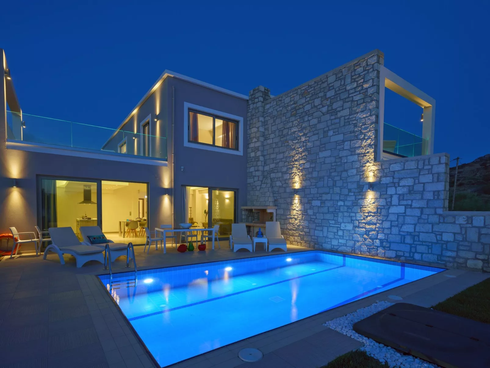 Villa am Strand mit Pool BBQ Spaziergang zu Annehmlichkeiten-Outside