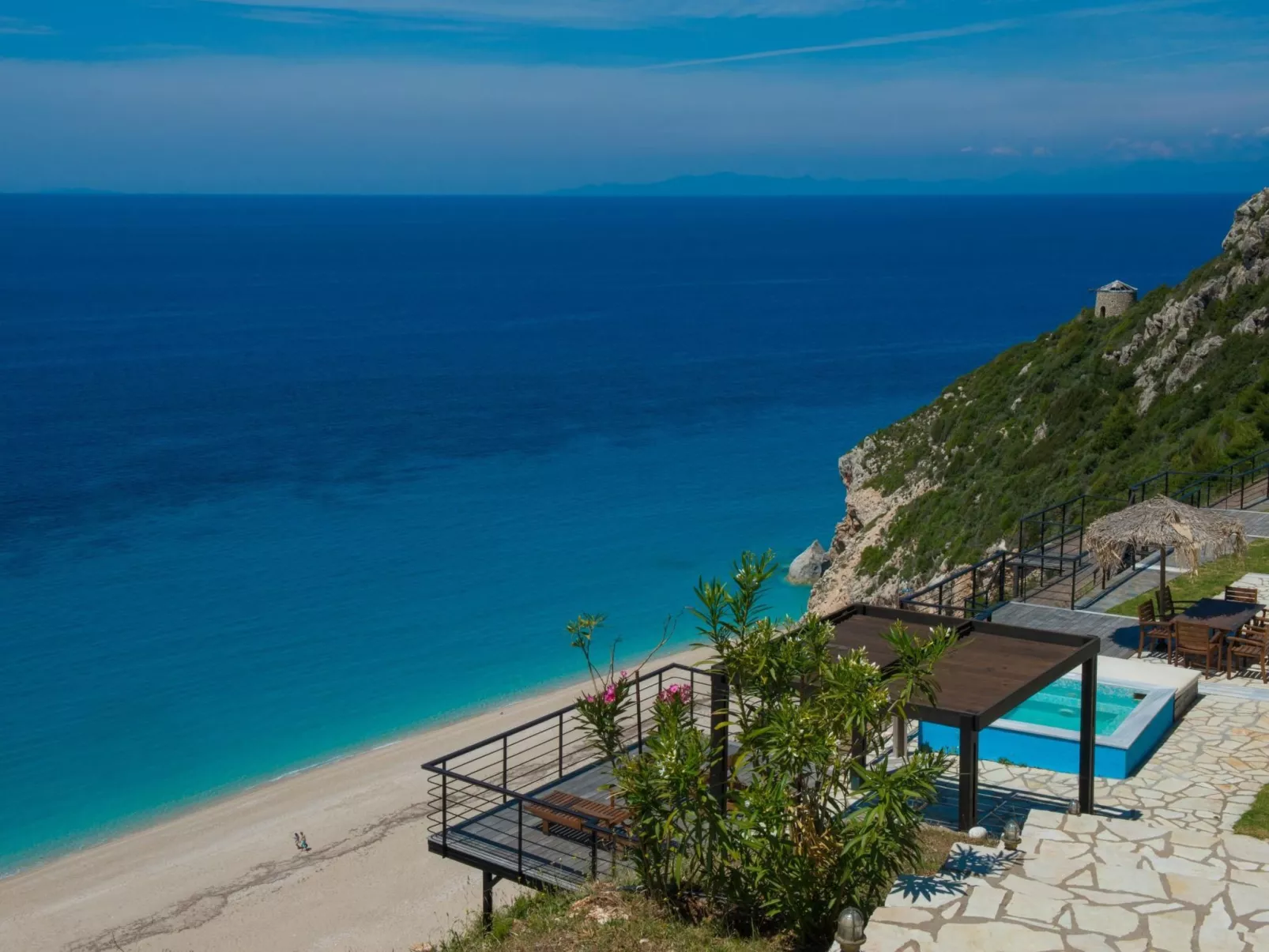 Großes Ferienhaus in Lefkada mit Eigenem Pool-Outside