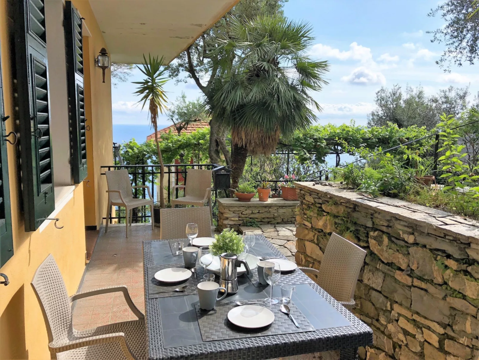 Wohnung in Pieve Ligure mit Terrasse-Dehors