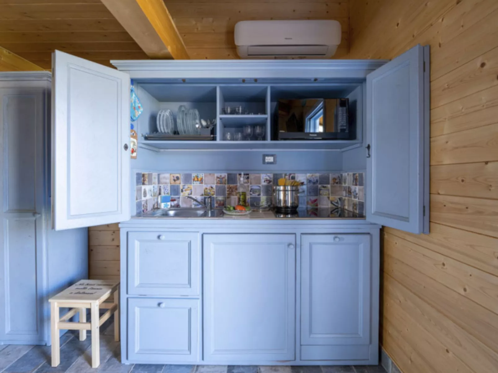 'Hortus la azurra'-Dedans