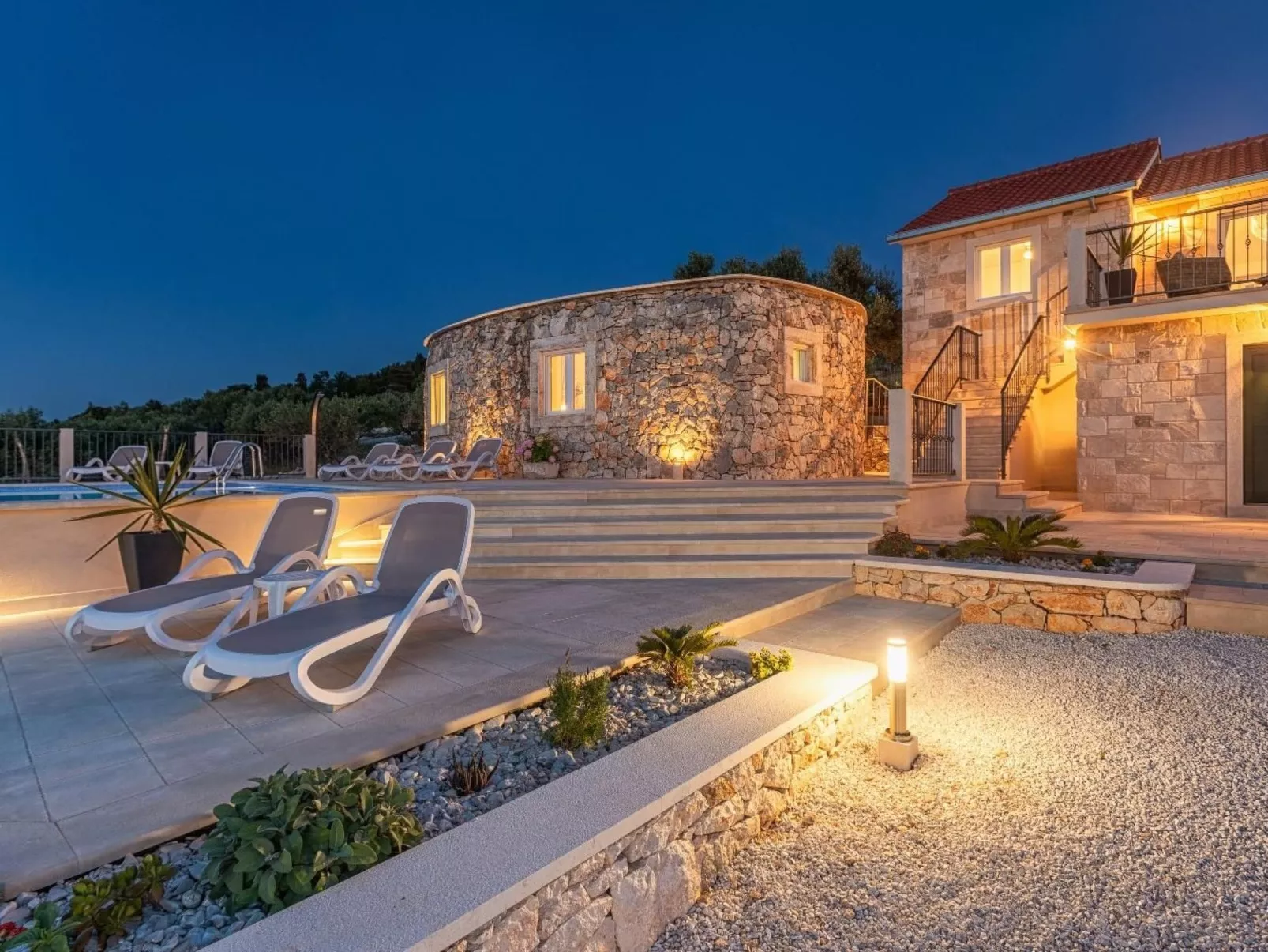 Villa Santa Lucia auf der Insel Brač-Draußen
