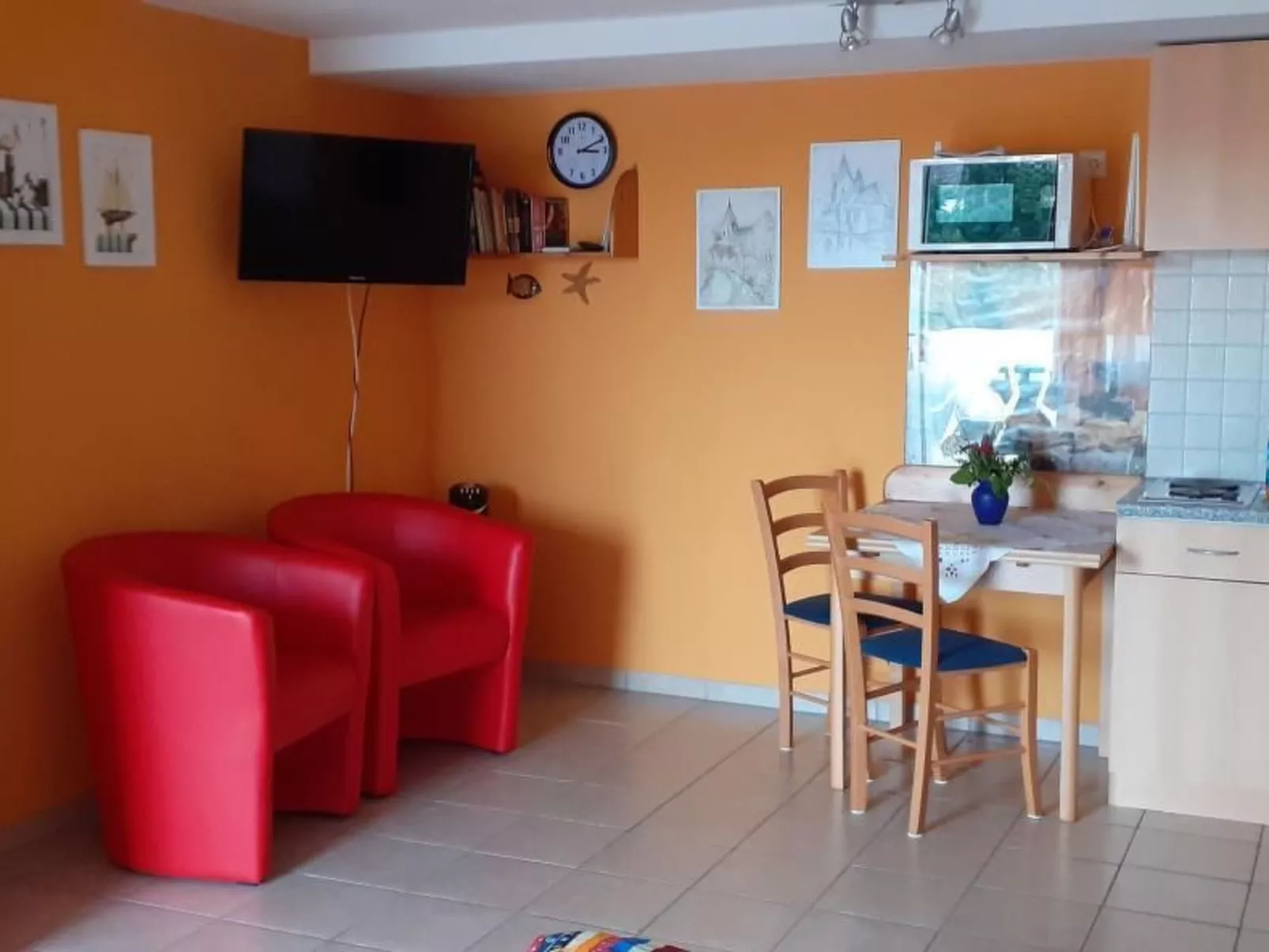 Studio-Appartement mit Terrasse-Dedans