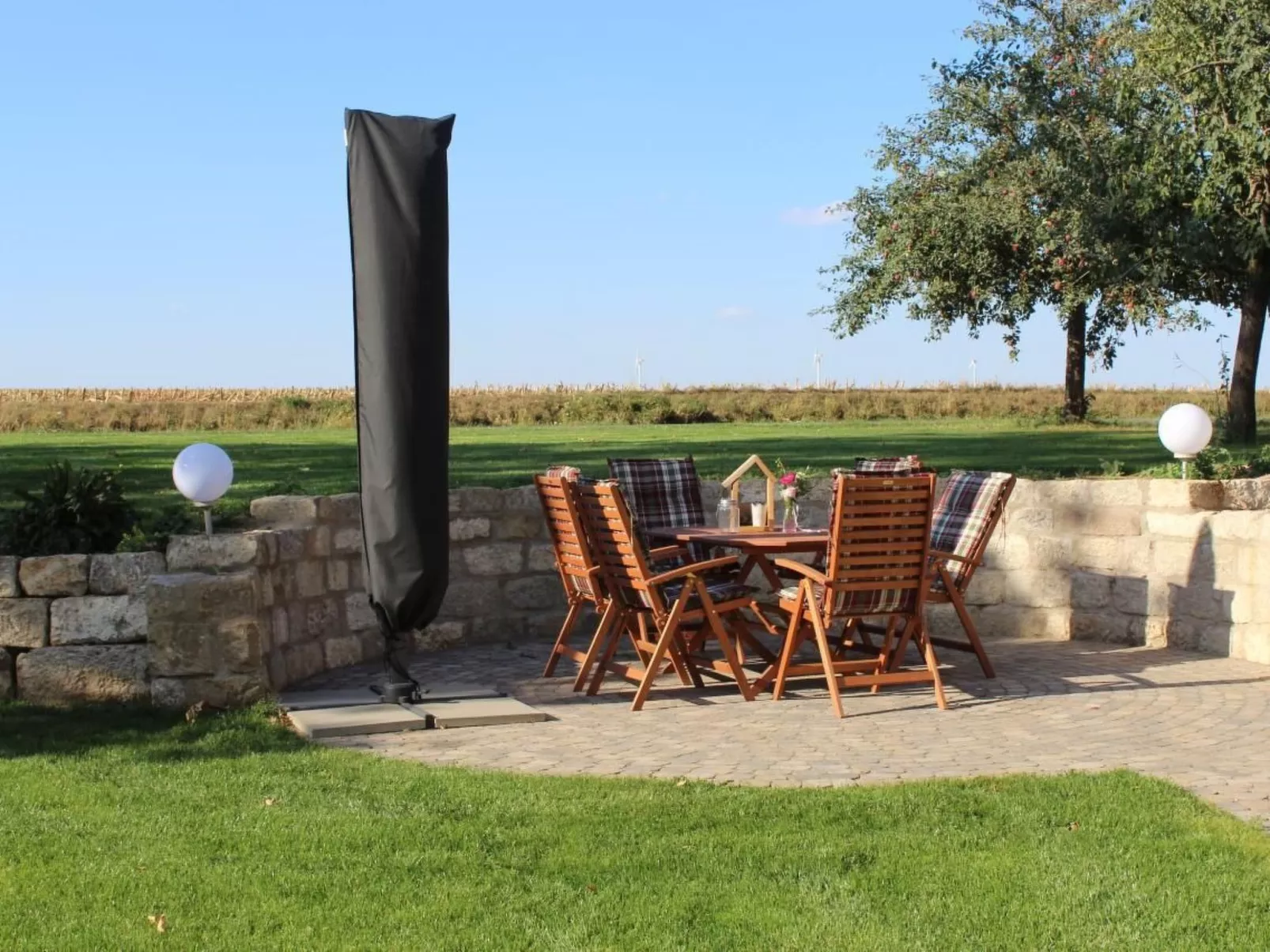 Wohnung in Creglingen mit Terrasse und Garten-Dedans