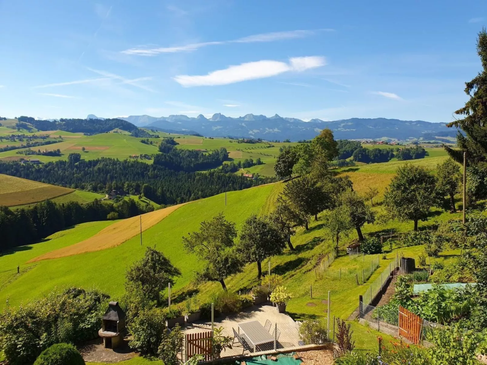 In einem heimeligen Berner-Stöckli-Outside