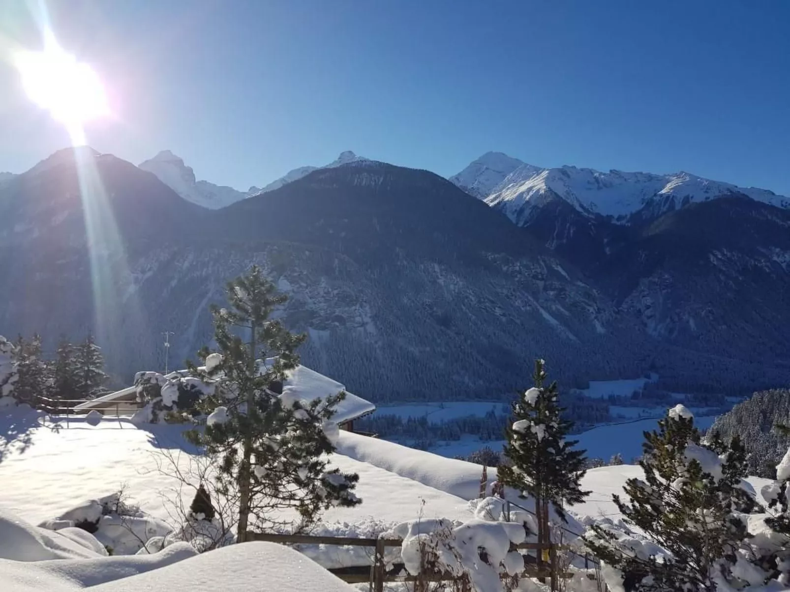 Blick auf herrliche Bergwelt-Inside