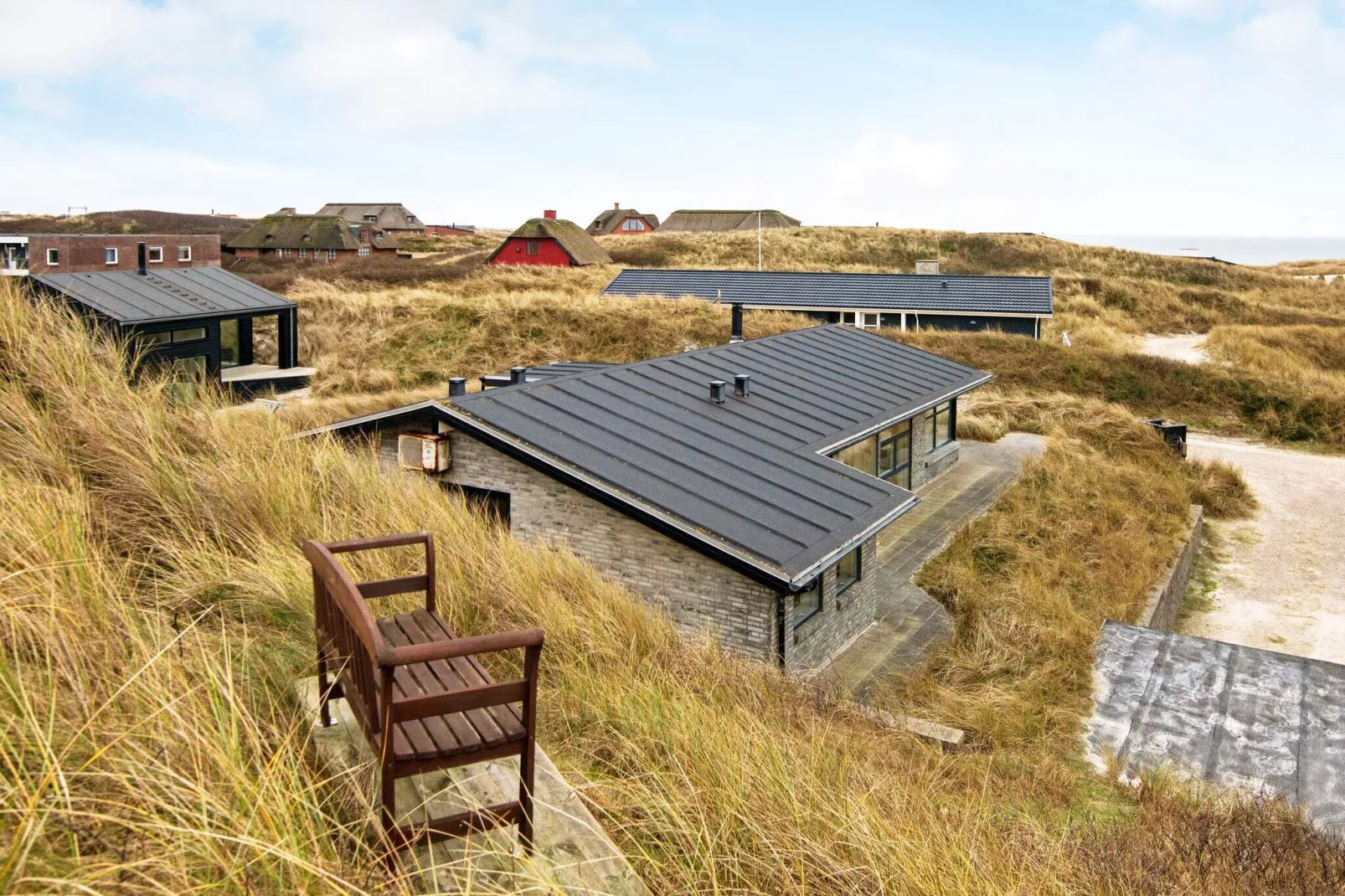 5 Sterne Ferienhaus in Henne-By Traum-Wasserblick