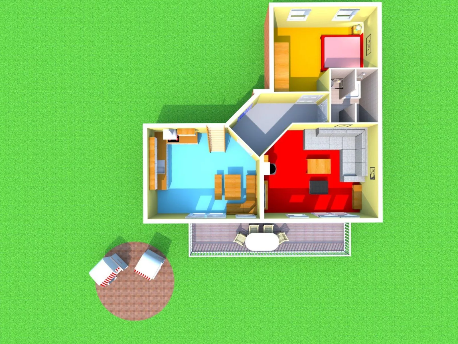 Maisonette  Seebrise mit Seeblick am Strand-Drinnen