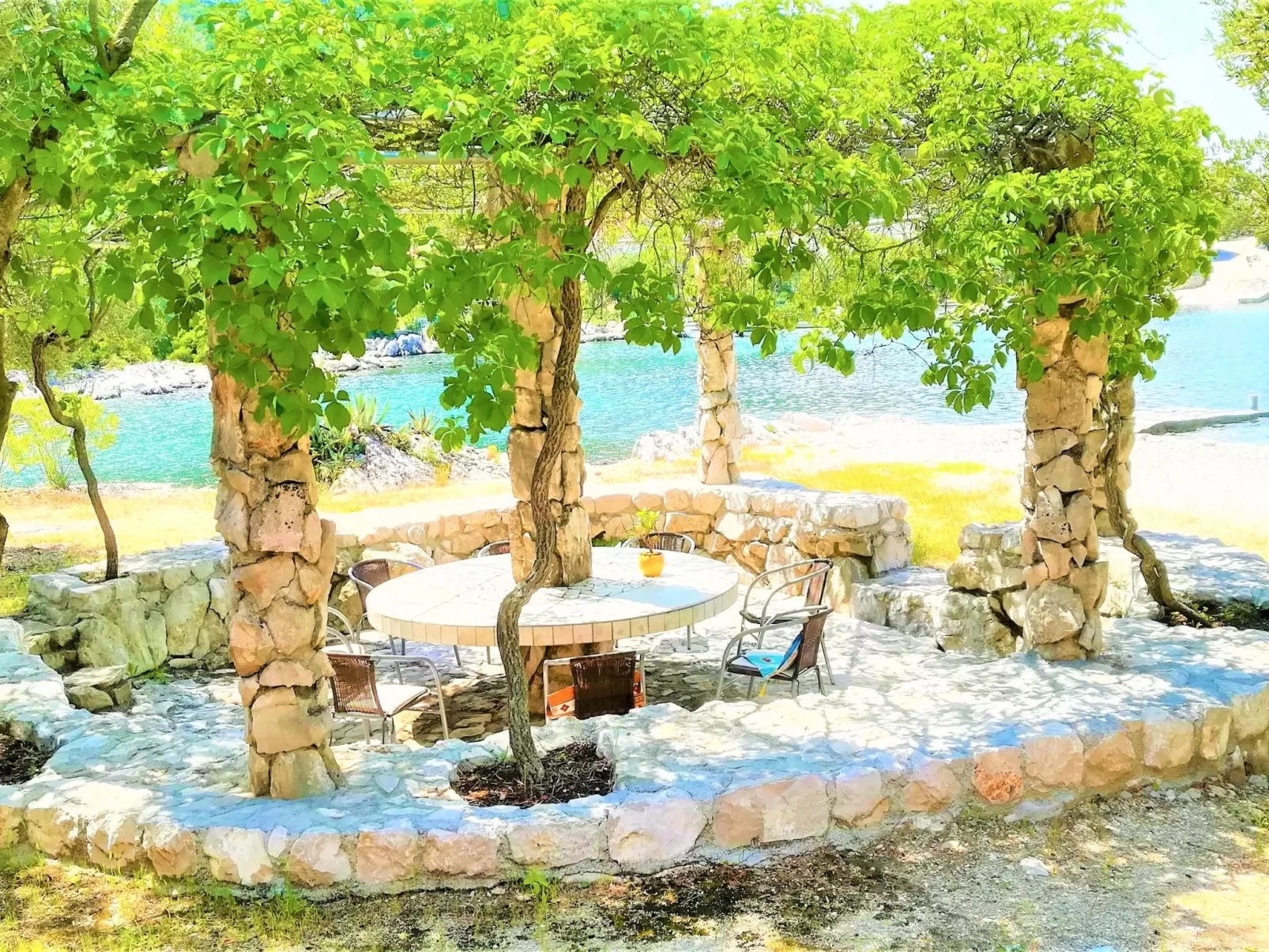 Anwesen mit Blick auf das Wasser-Draußen