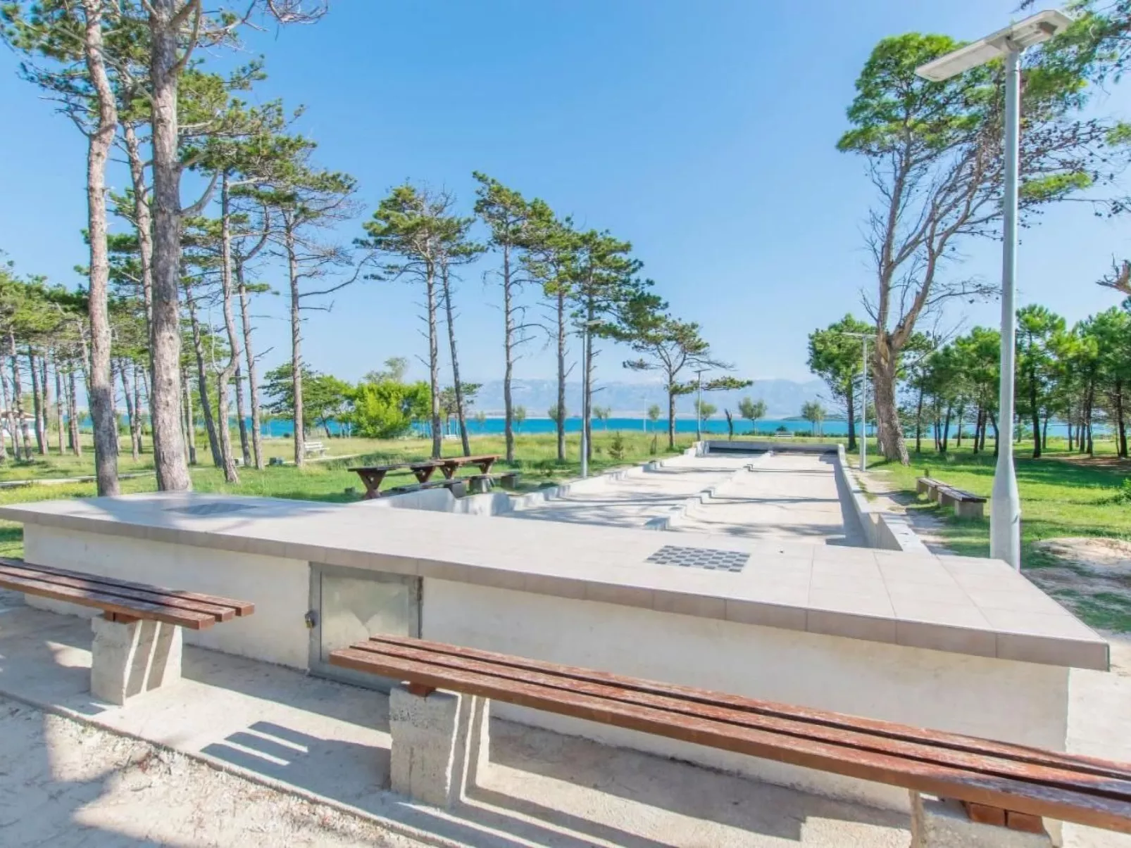 Wohnung "Mira" direkt am Strand-Draußen