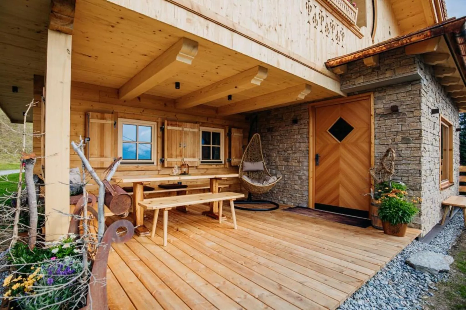 Chalet Vierlauchen-Terrace balcony