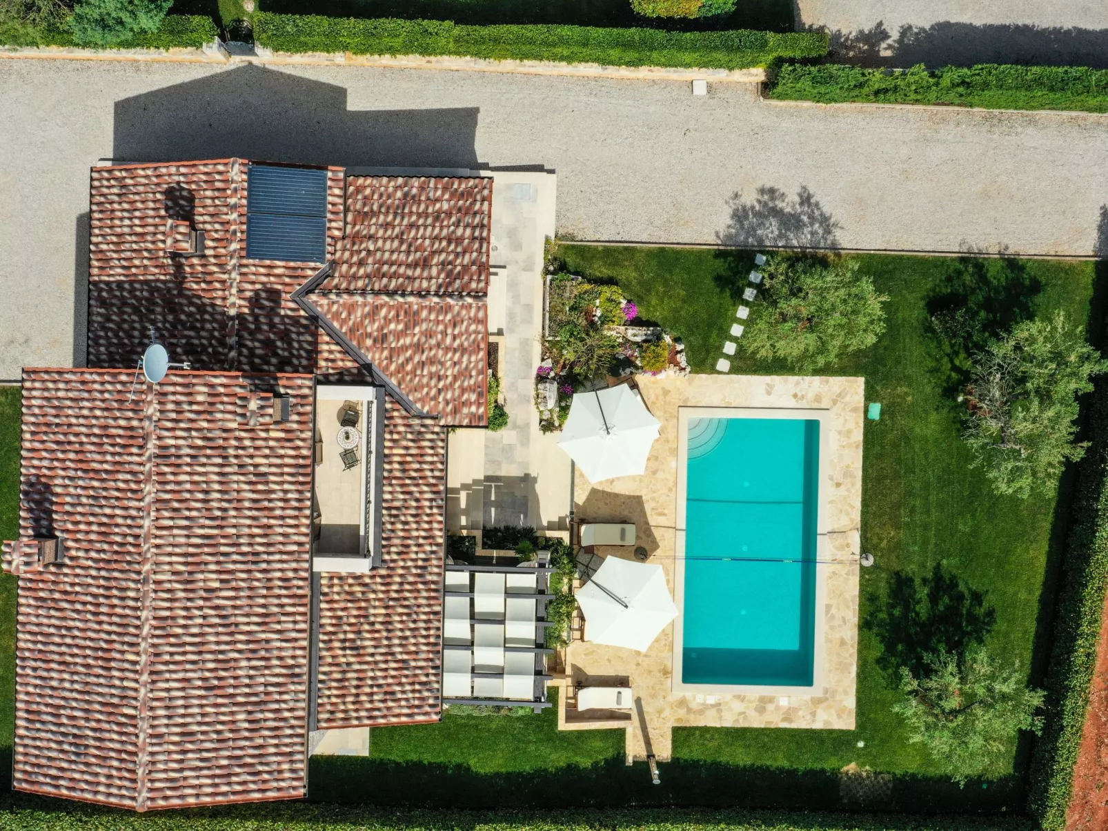 Villa Elizabet bei Porec mit Pool-Dehors