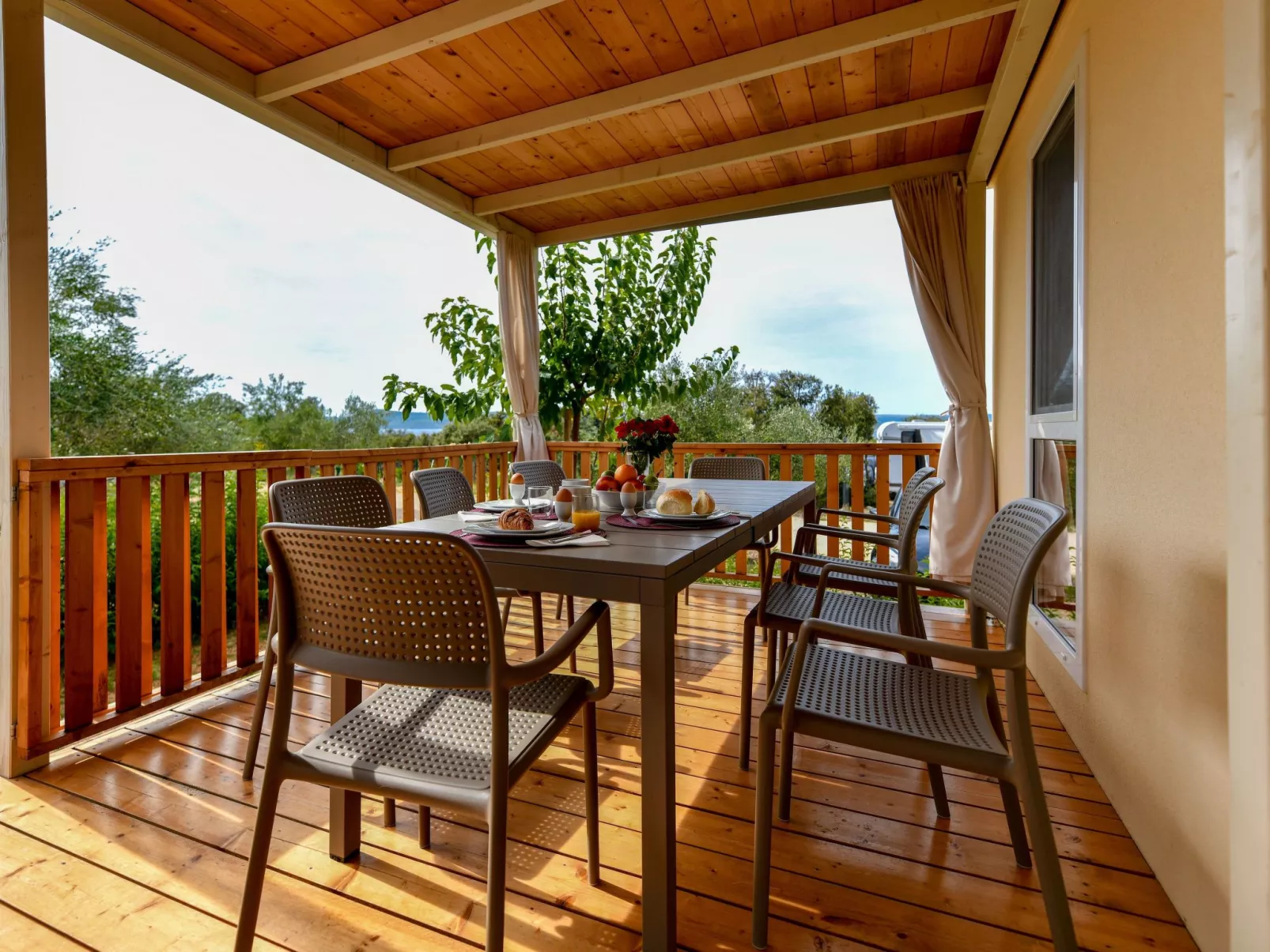 Mobilheim direkt am Strand-Outside