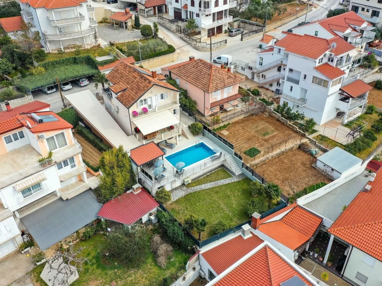 Villa Urban in Trogir mit privatem beheiztem Pool-Dedans