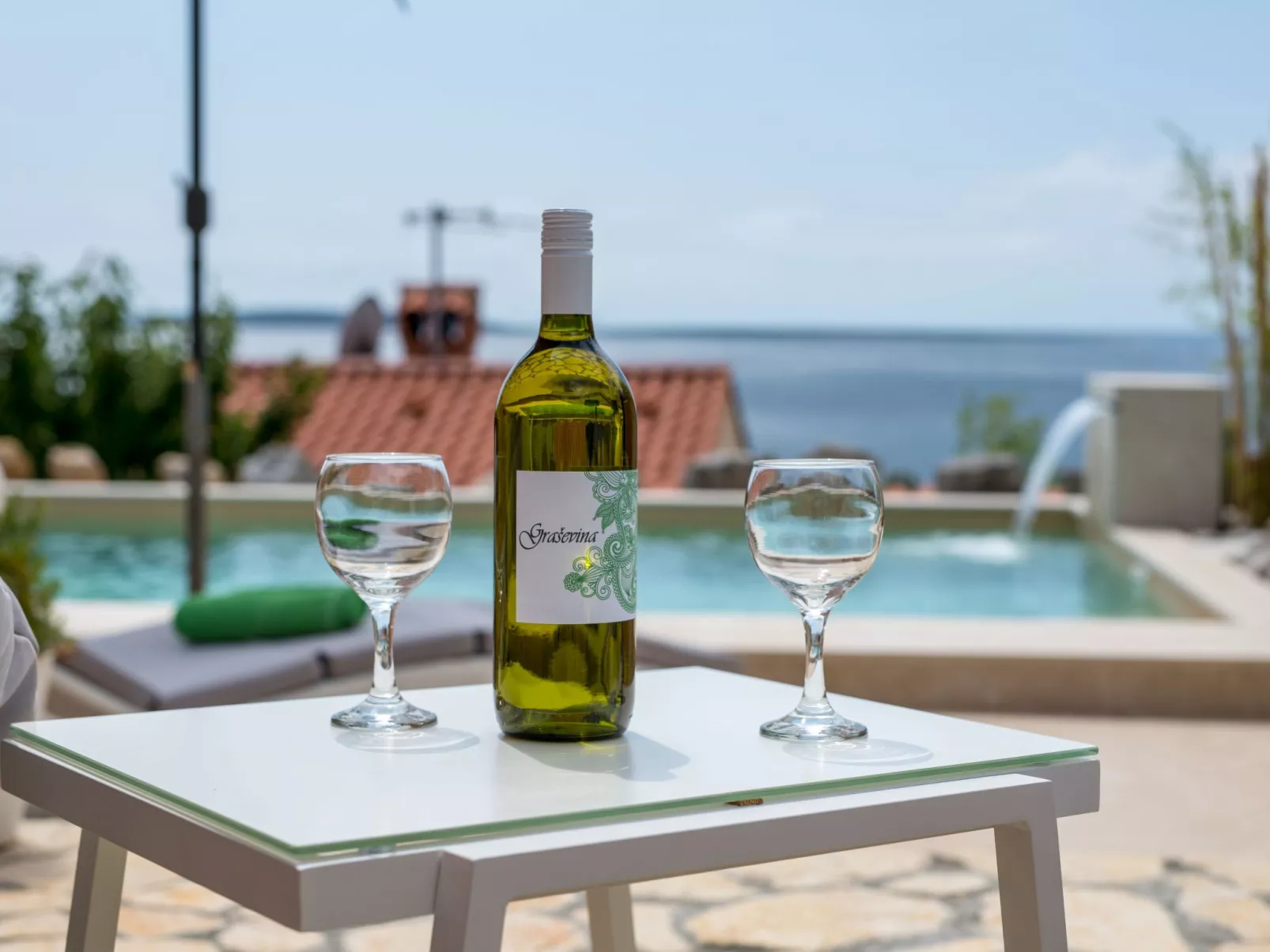 Exklusive und stilvolle Meerblick-Inselvilla-Outside