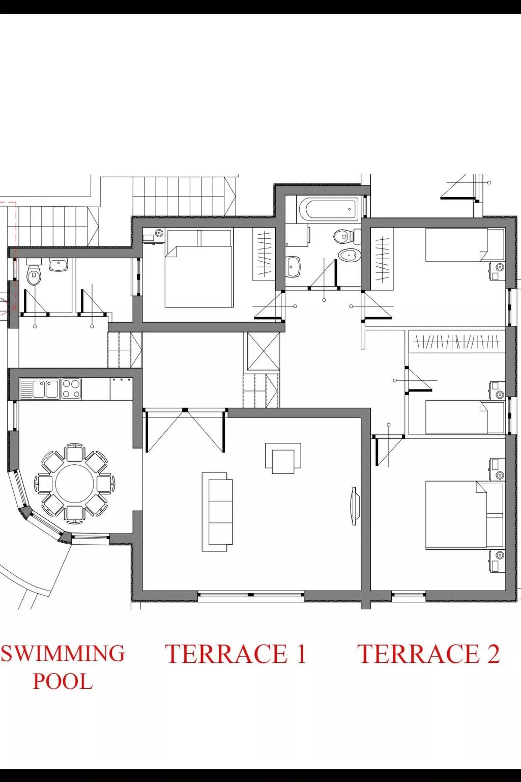 Geräumiges Ferienhaus in Omiš mit Privatem Pool-Dedans