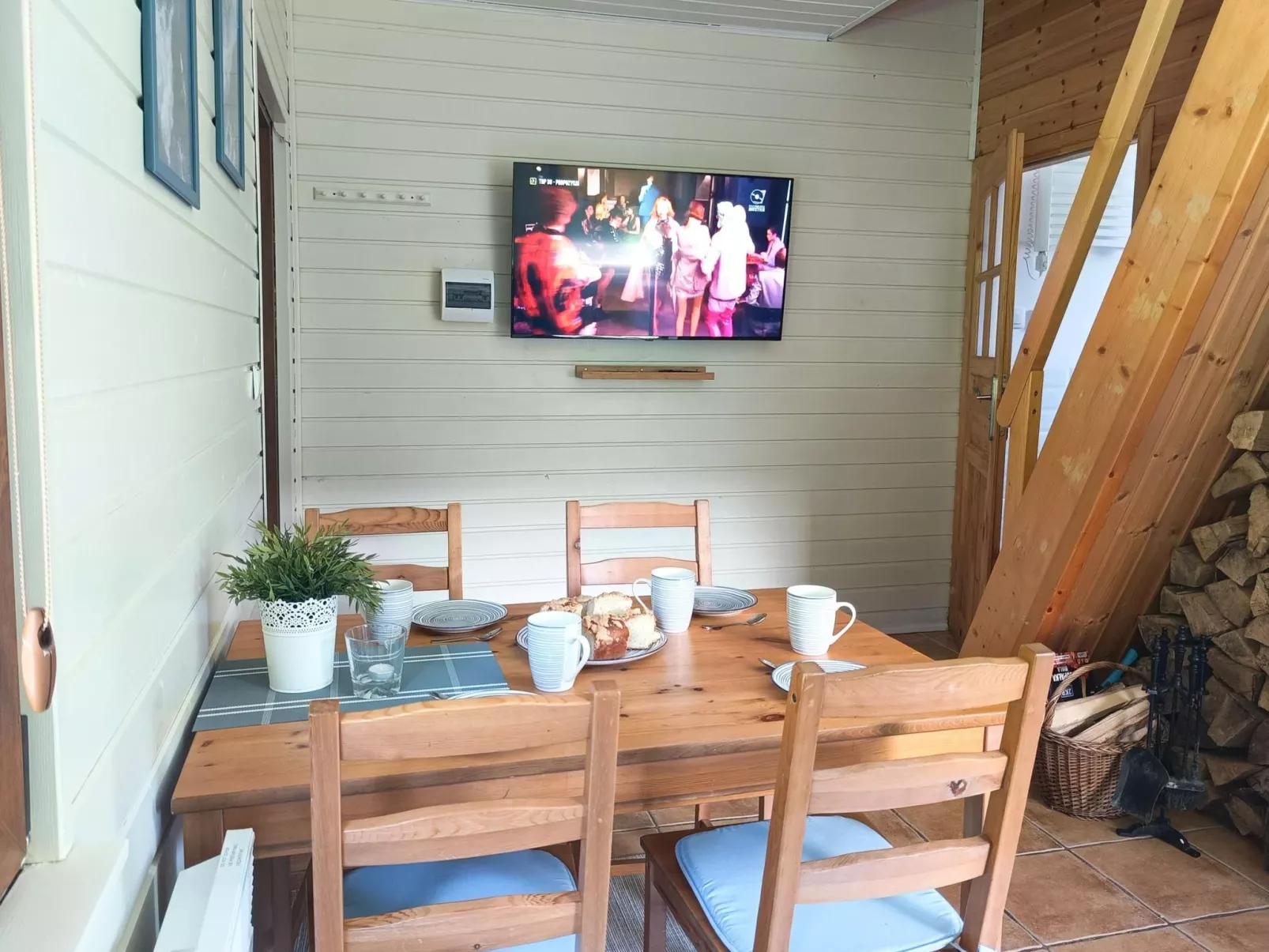 Modernes Ferienhaus in Kopalino mit Grill, Garten und Terrasse-Dedans