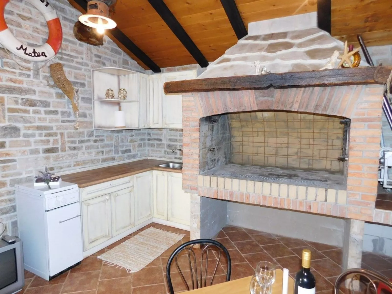 Bungalow mit Gartenblick-Drinnen