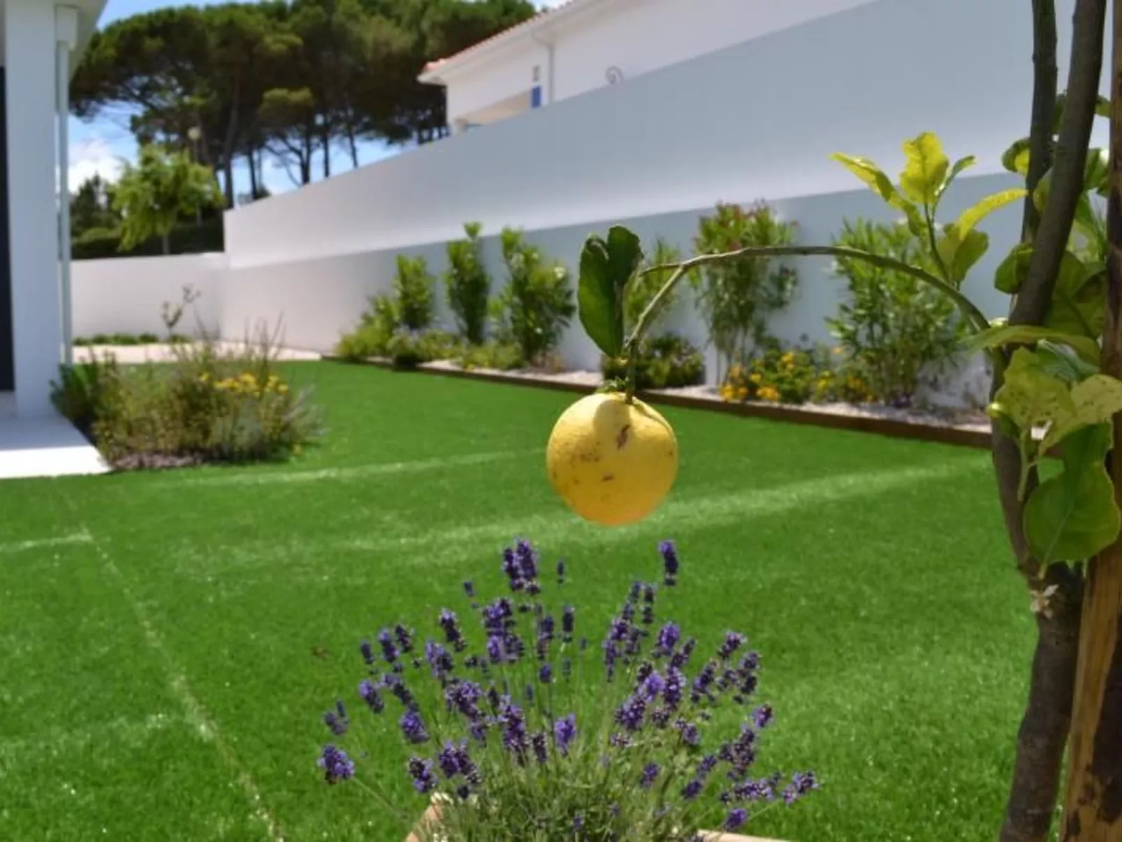 Neue moderne Villa mit privatem Pool-Dehors