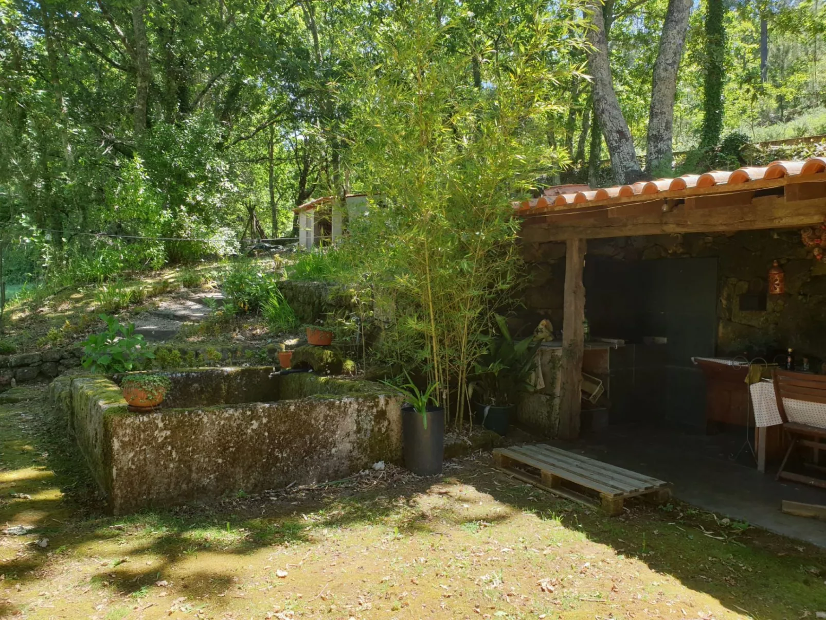 Haus jenseits des Flusses-Draußen