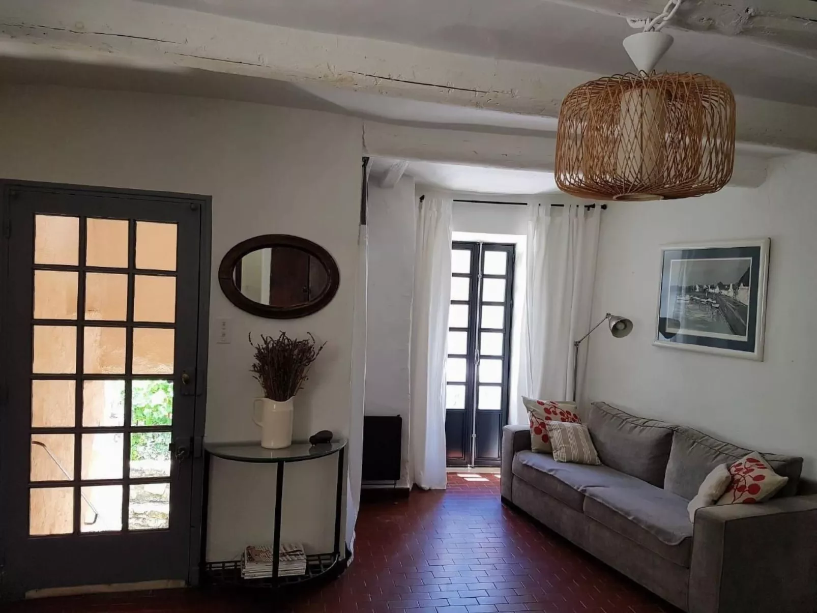 Provenzalisches Haus aus Naturstein in Gigondas-Inside