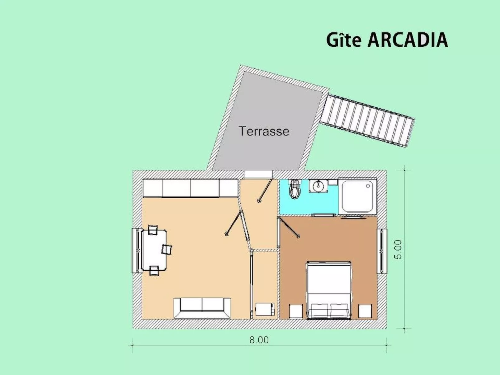 FERIENWOHNUNG, POOL, KLIMAANLAGE-Drinnen