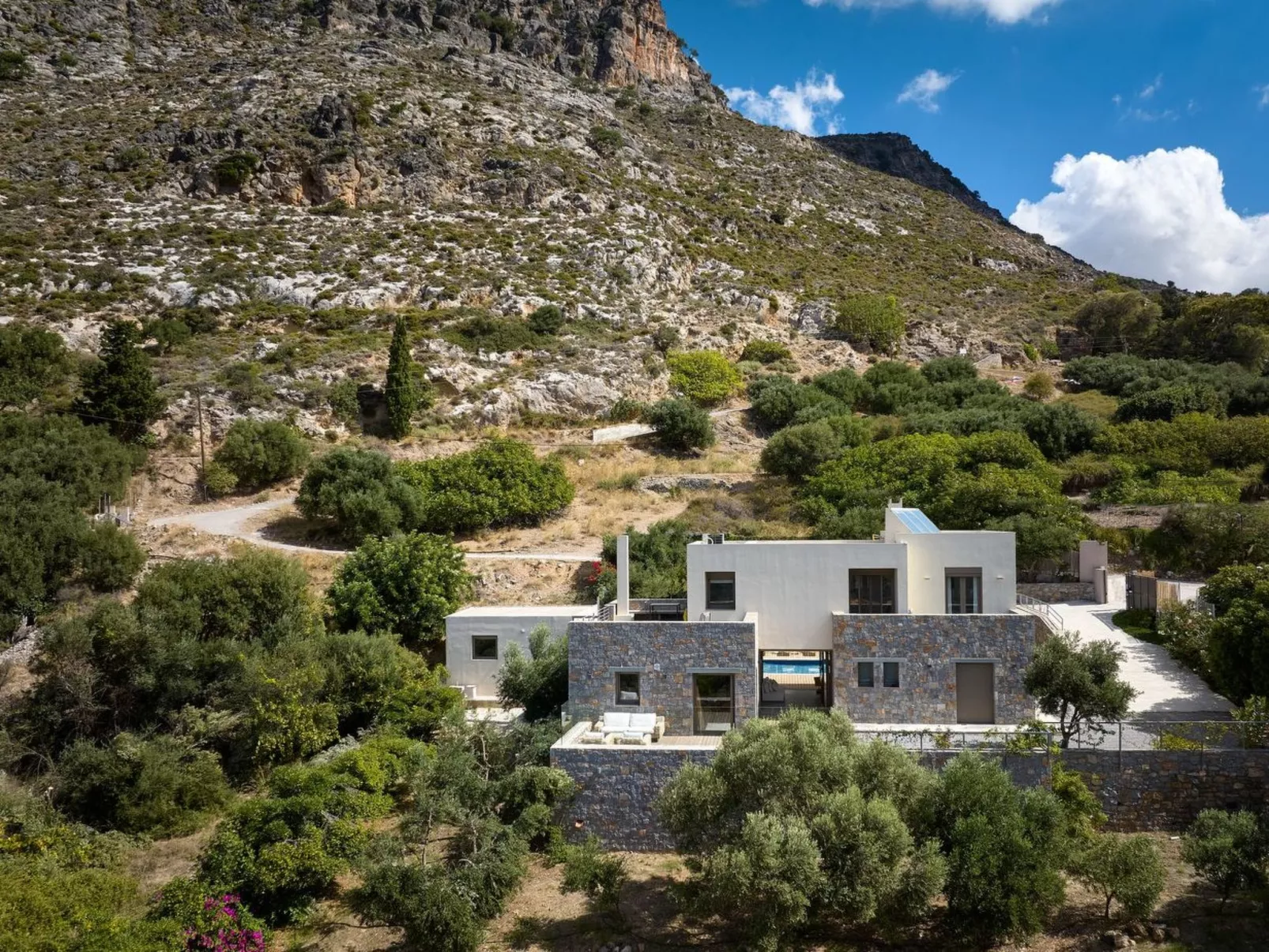Villa Adagio mit Privatpool in Vrachasi, Kreta-Drinnen