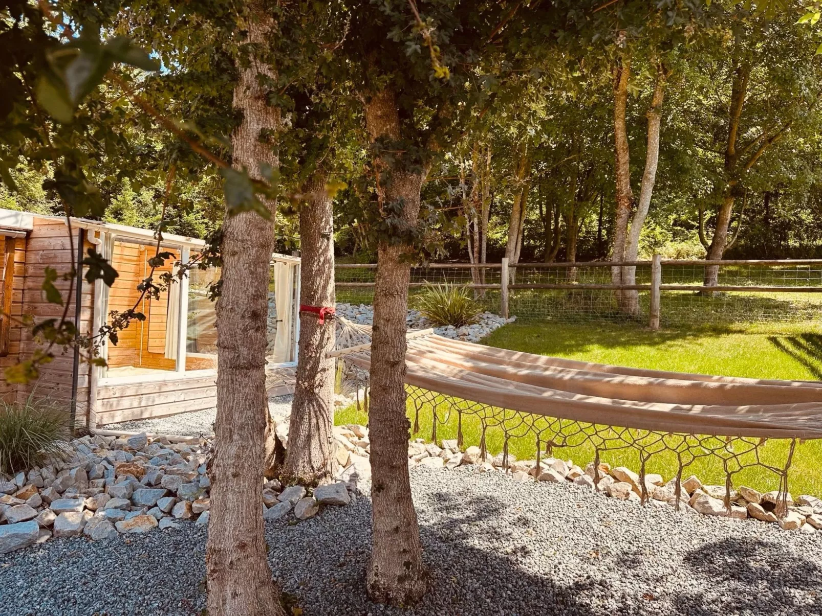 Mobilheim mit privatem Premium-Jacuzzi-Dedans