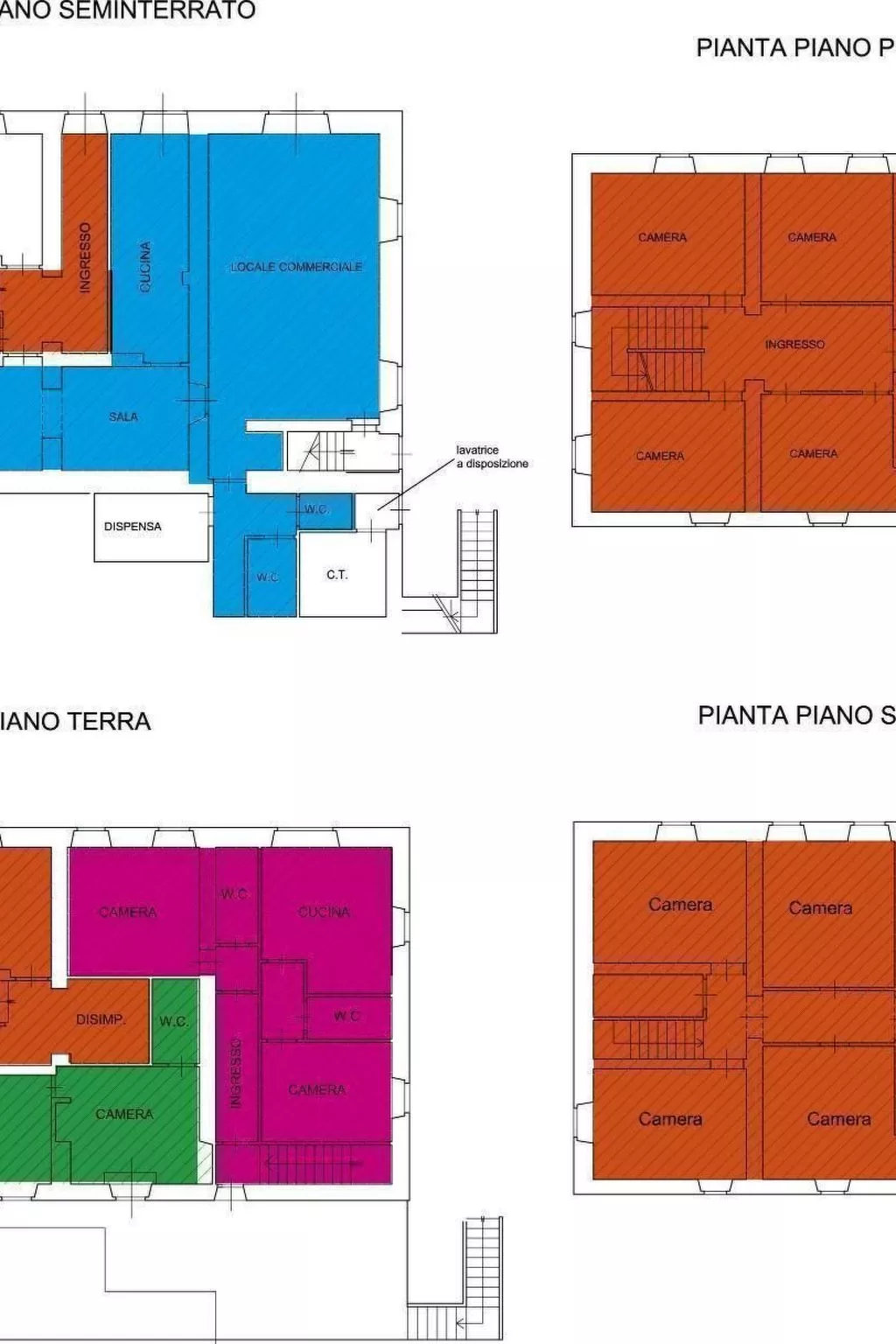 Wohnung in einer alten Villa mit Schwimmbad-Dedans