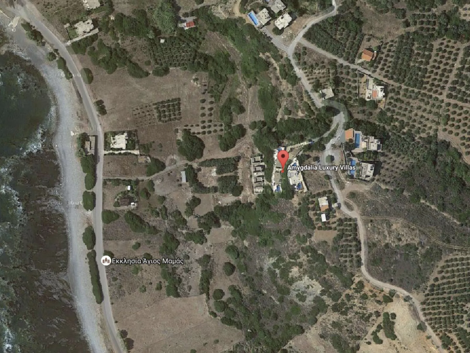 Steinvilla mit Meerblick bei Elafonissi-Draußen