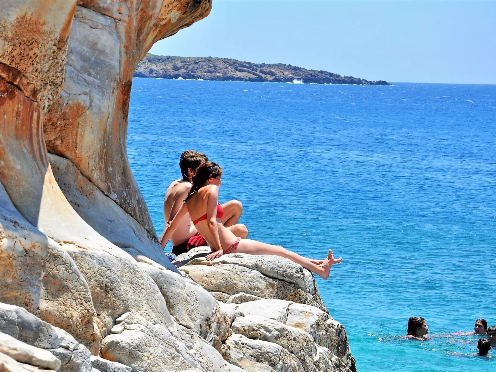 "Villa Faye" direkt am Strand-Dehors