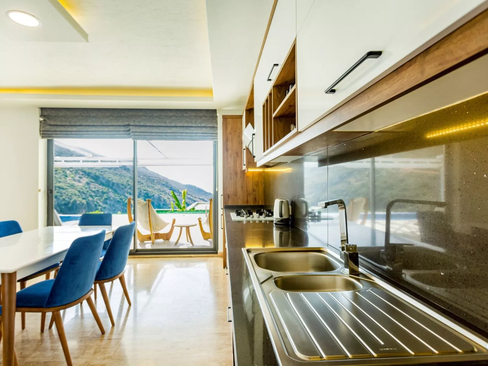 Villa Infinity Paradise mit atemberaubender Sicht-Drinnen