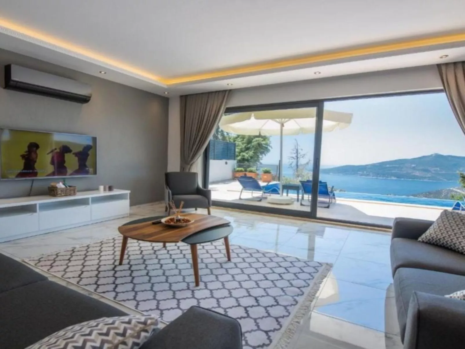 Meerblick Villa-Drinnen