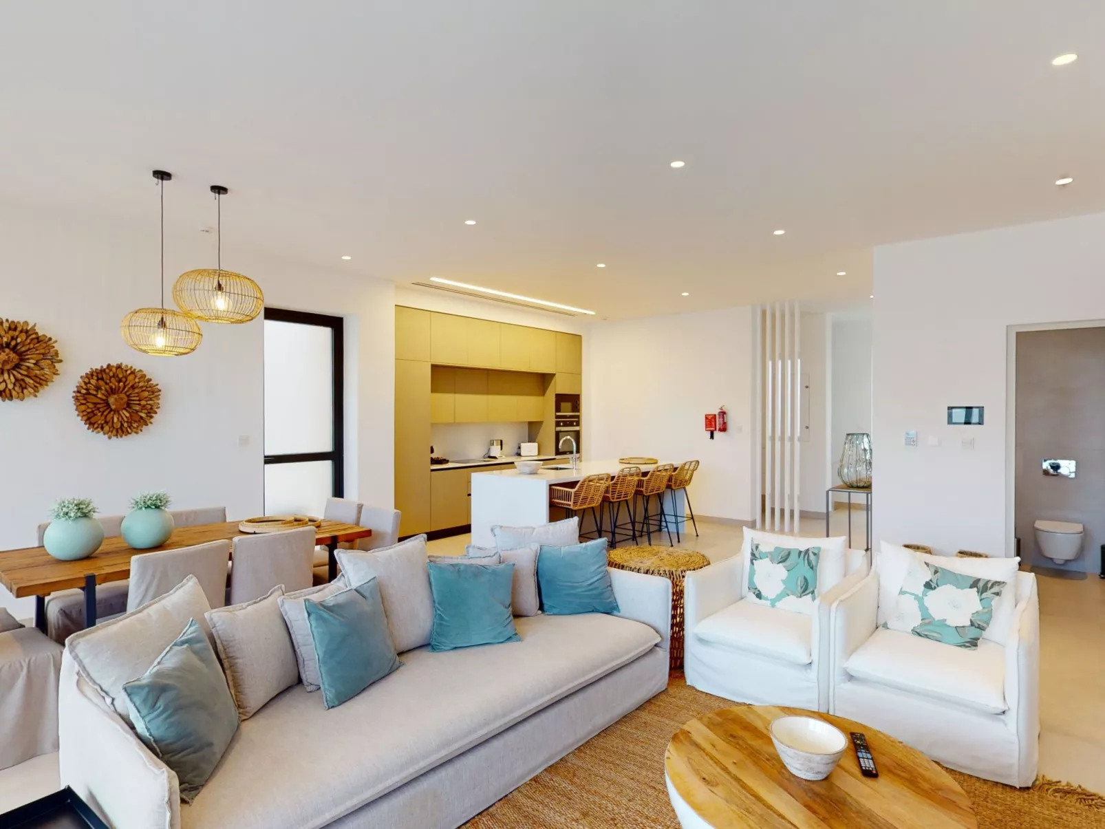 Periyiali Resort - Seitlicher Meerblick Villa Erato - 19-Drinnen