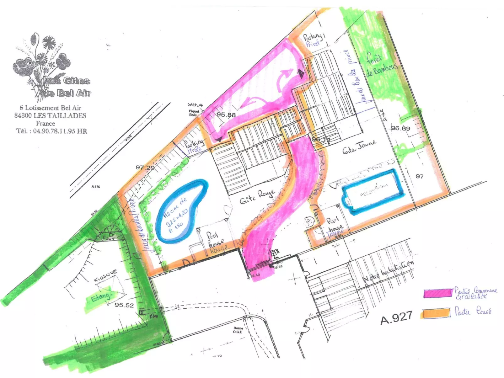 Die Gîtes de Bel-Air im Luberon in der Provence-Drinnen