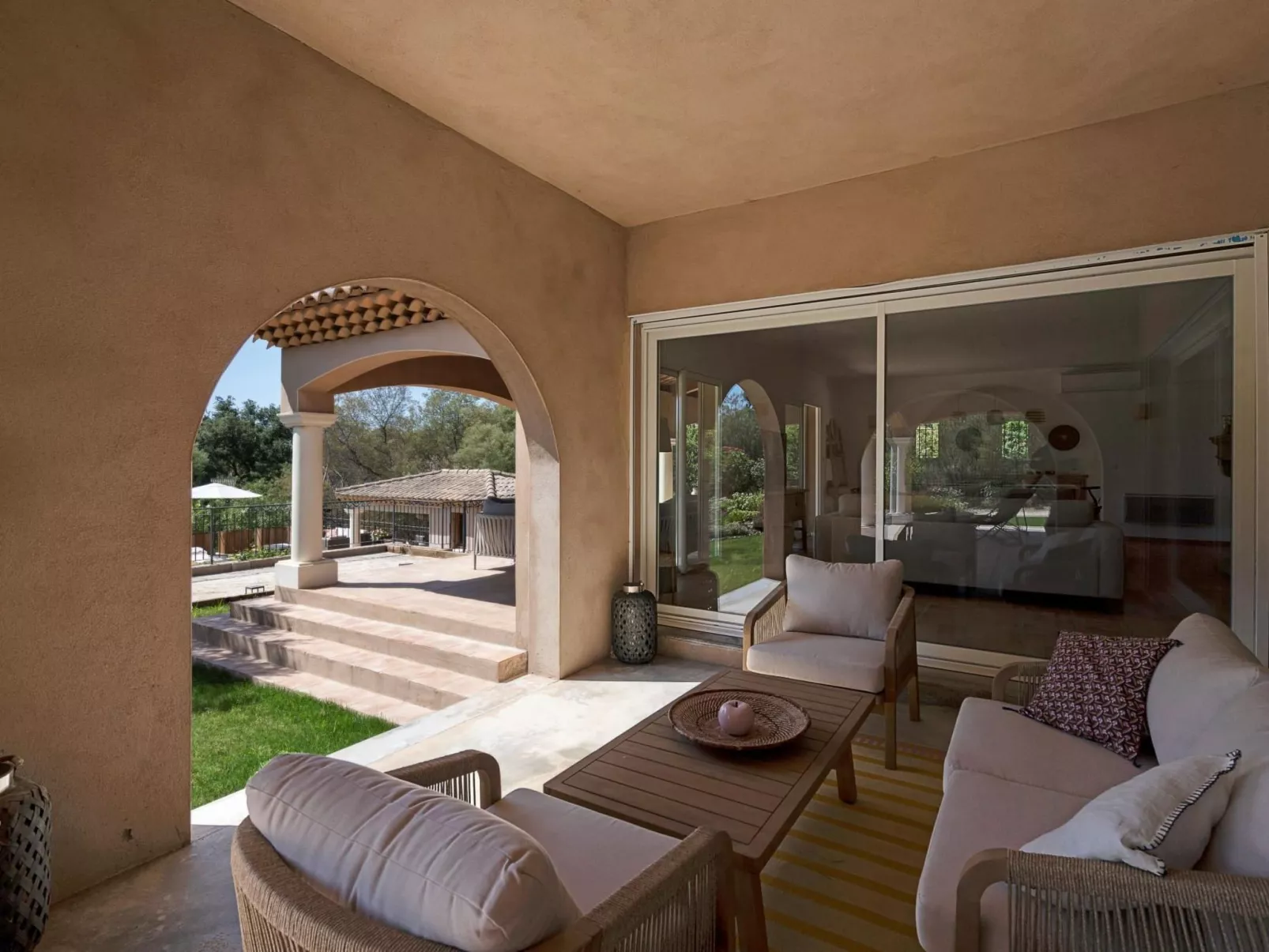 Villa Grimaud Strand-Drinnen