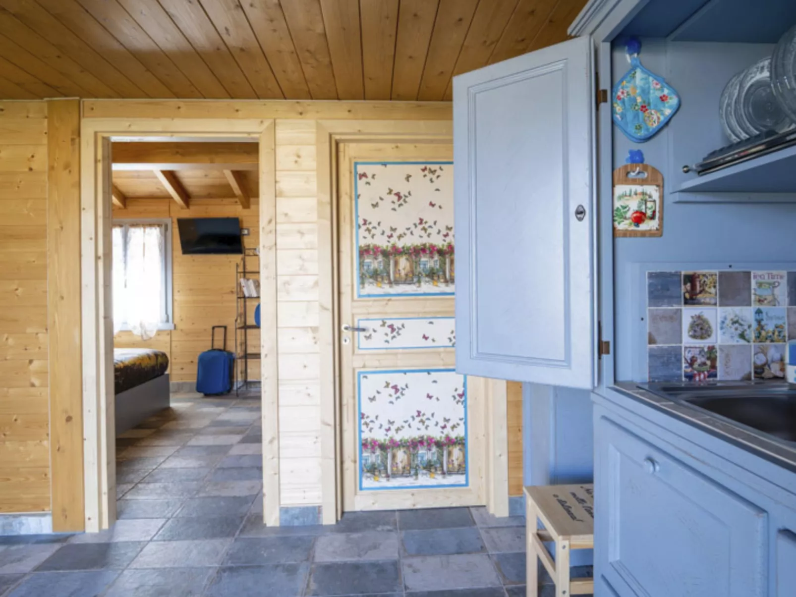 'Hortus la azurra'-Dedans