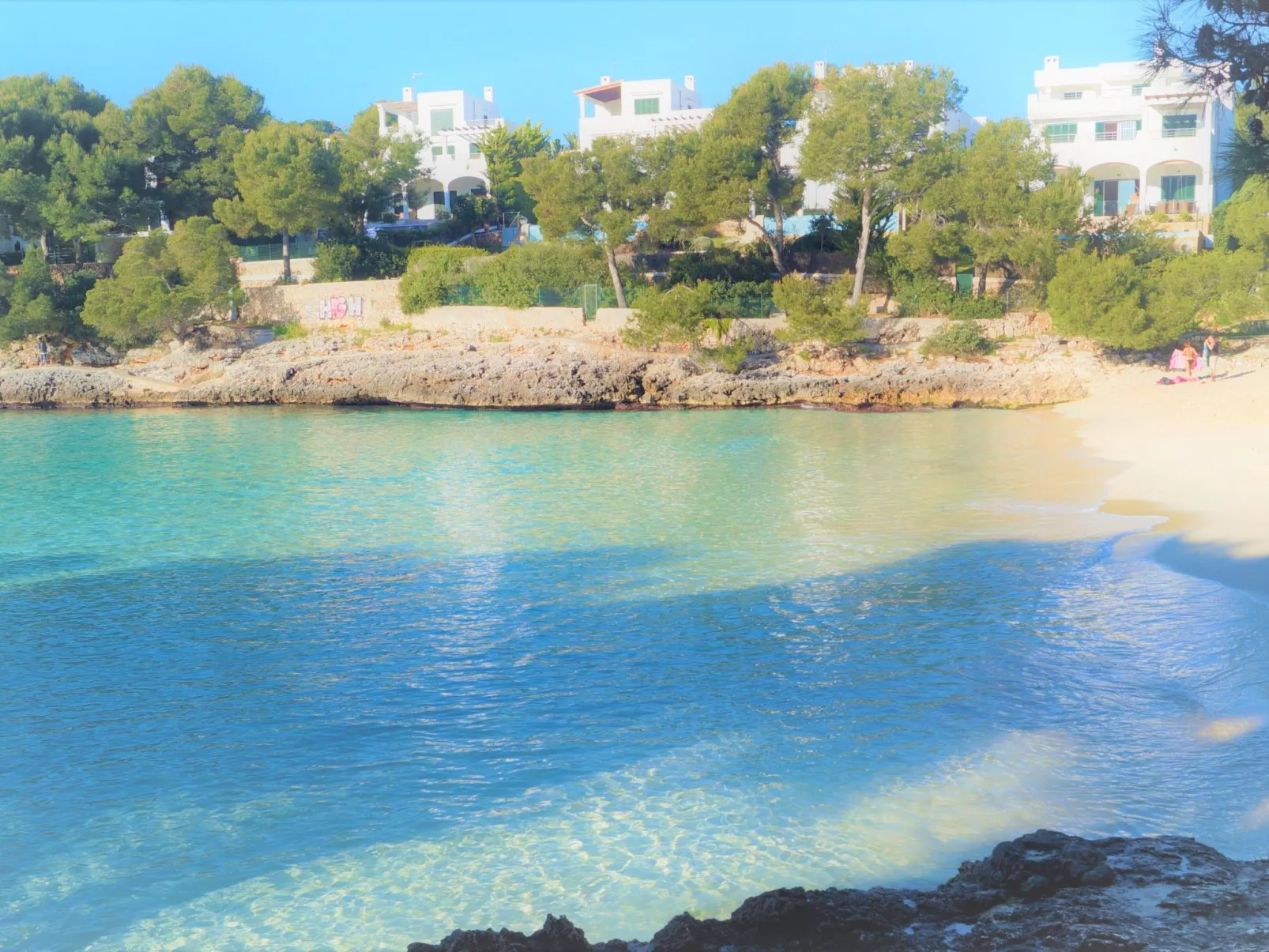 Bungalow con piscina-Draußen