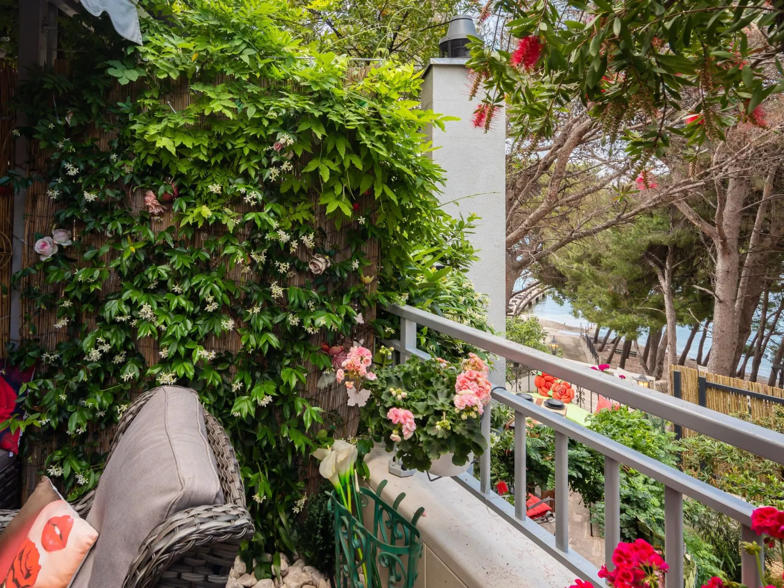 Schönes Appartement am Strand mit Terrasse-Dehors