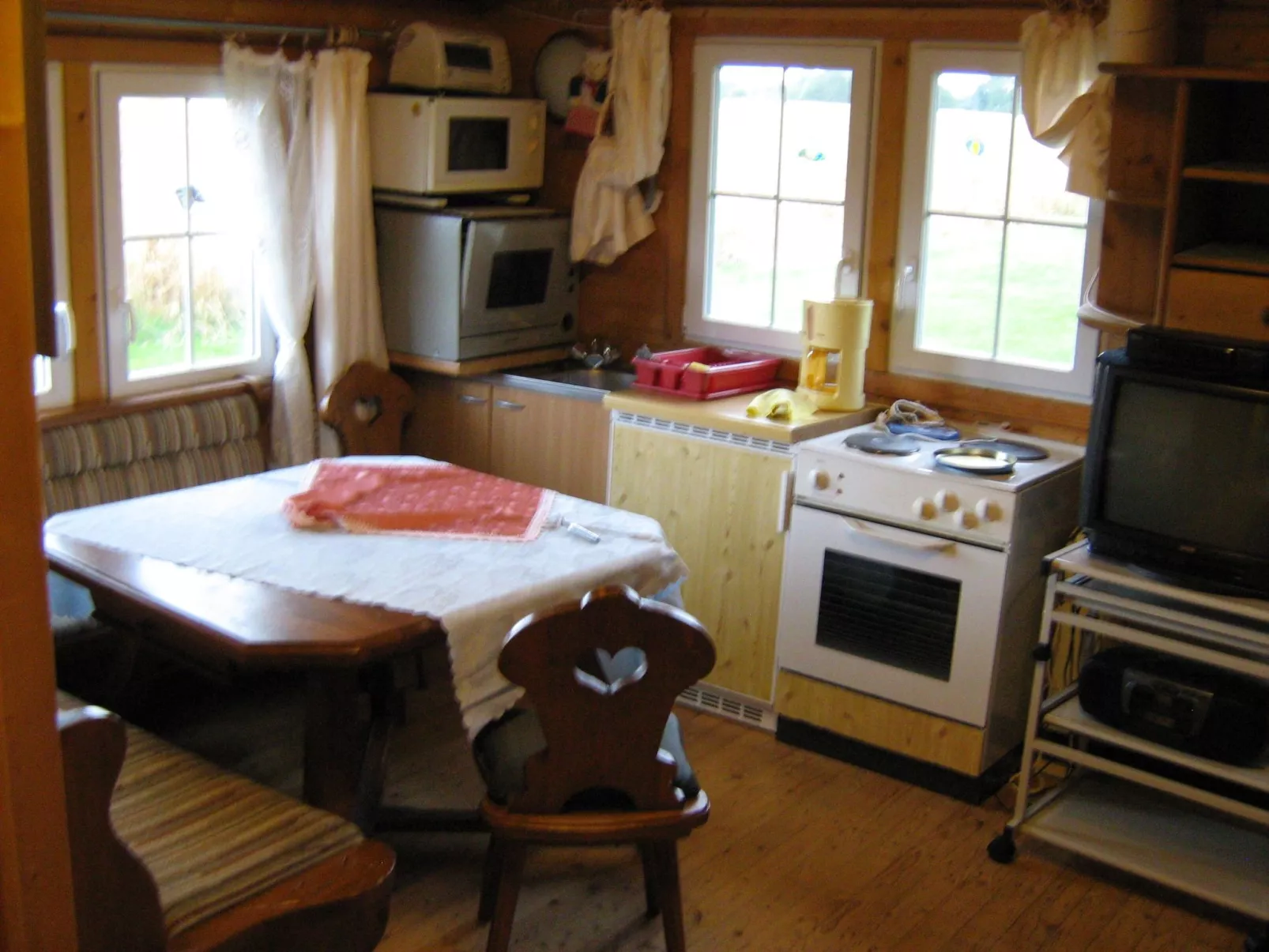 Blockhaus für fünf Personen-Dedans