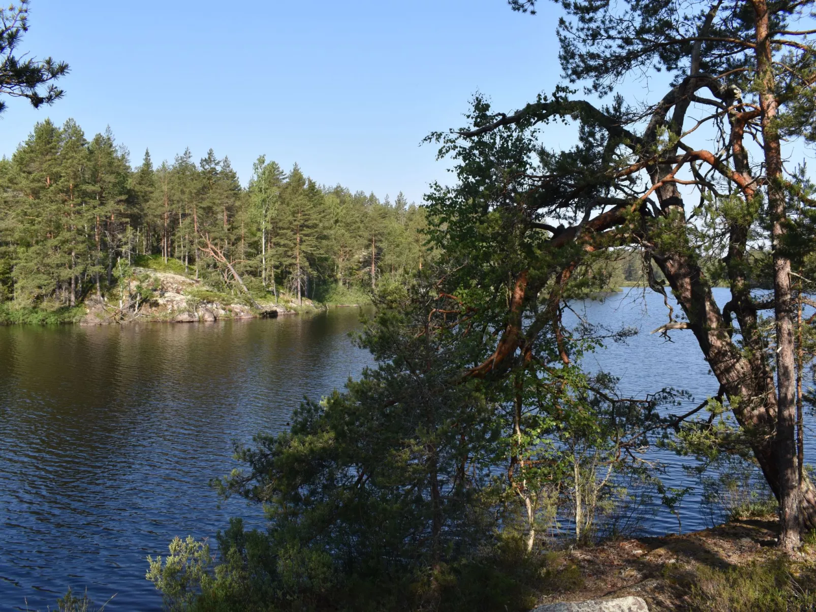 Typisch schwedisches Ferienhaus mit Garten-Dehors
