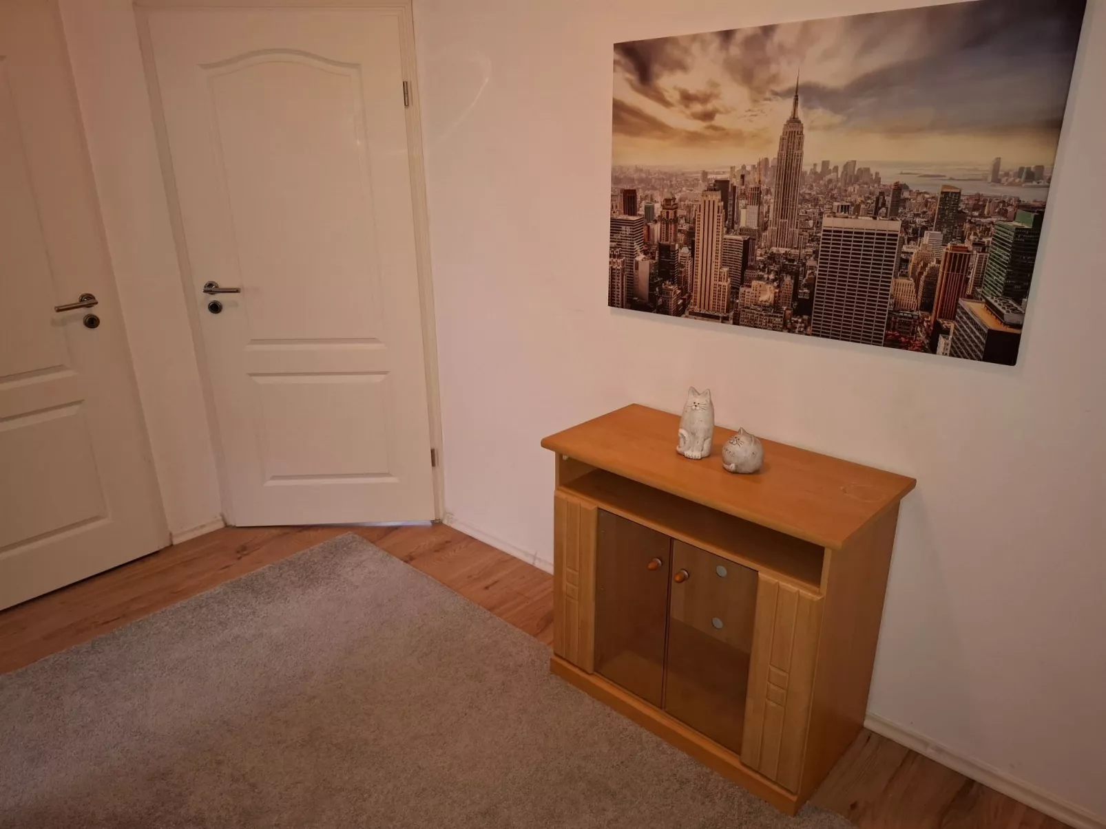 Private Ferienwohnung in Nordenham, großer Balkon-Drinnen