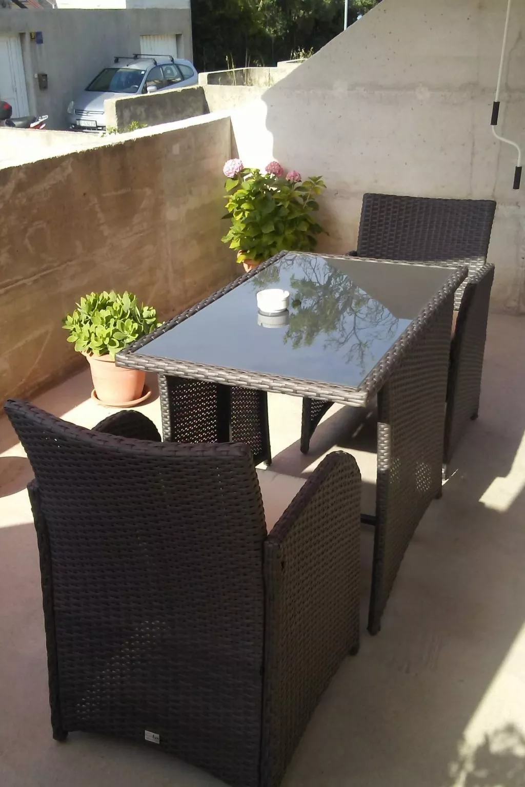 "Blue Apartment" am Strand-Drinnen