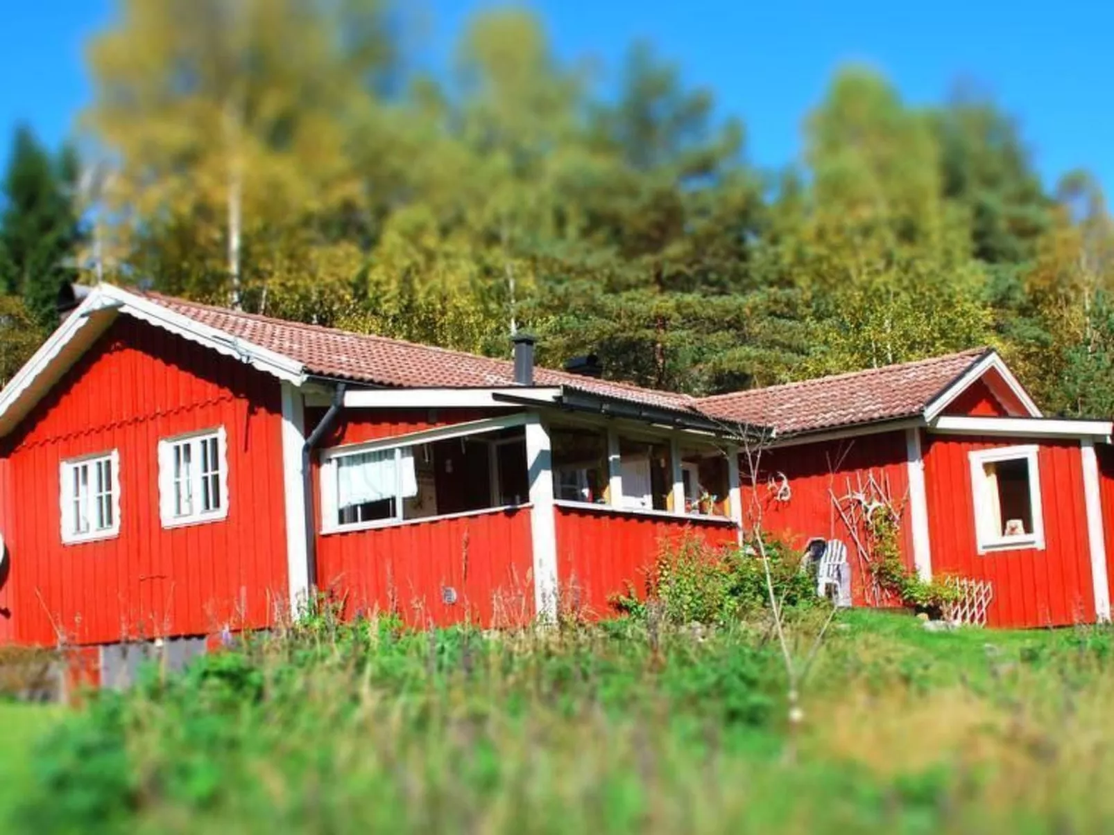 Idyllisch gelegenes, ebenerdiges Haus mit Terrasse-Drinnen