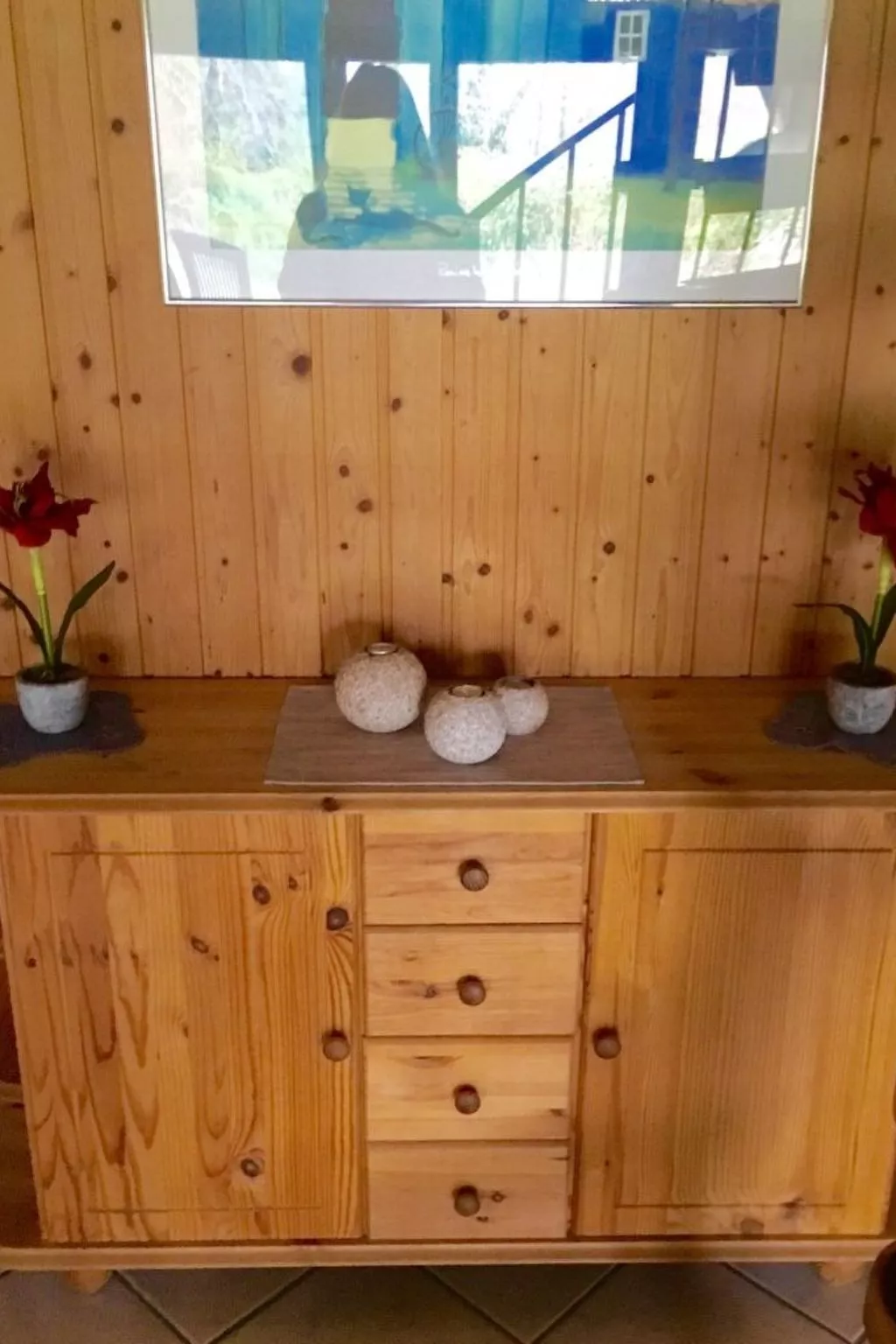 Spitzdachferienhaus mit Schwedenofen und Garten-Inside