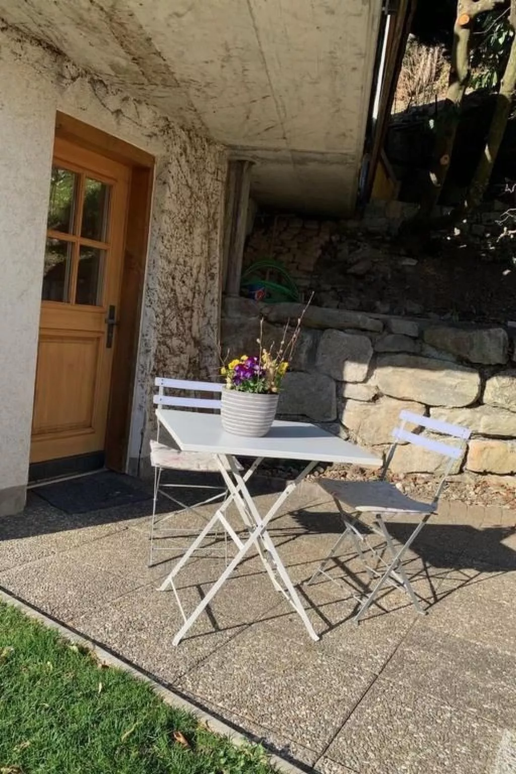 Sonnig und gemütlich-Dehors